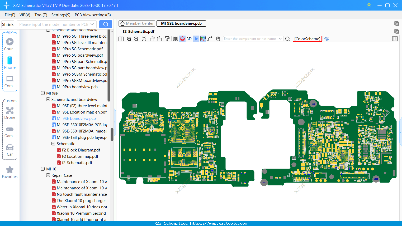 Xiaomi MI 9SE Boardview